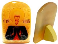 Именная икона из селенита "Святая Лидия"