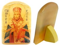 Именная икона из селенита "Свт. Иннокентий Иркутский"