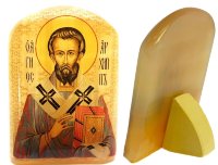 Именная икона из селенита "Святой Апостол Архипп"