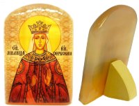 Именная икона из селенита "Милица Сербская"