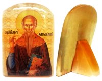 Именная икона из селенита "Святой Харлампий"