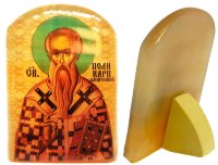 Именная икона из селенита "Поликарп Смирнский"