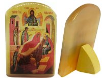 Икона из селенита "Рождество Иоанна Предтечи"