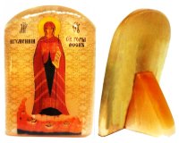 Именная икона из селенита "Пресвятая Богородица Афонская (Игуменья Афона)"