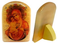 Икона из селенита "Икона Богоматери Жировицкая"