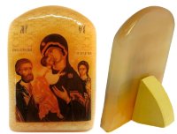 Икона из селенита "Икона Богородицы трёх радостей"