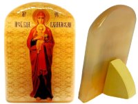 Икона из селенита "Божья Матерь Валаамская"