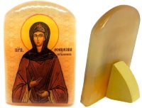Именная икона из селенита "Преподобная Афанасия Игумения"