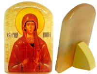 Именная икона из селенита "Святая Инна"