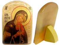 Икона из селенита "Б. М. Плач Пресвятой Богородицы"