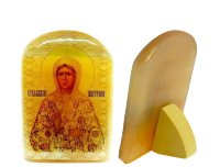 Малая икона из селенита 50*35 "Св. Матрона"