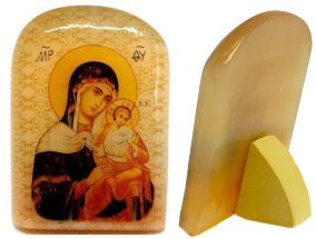 Икона из селенита "Коневская Б. М." 
