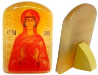 Икона из селенита "Праведная Праматерь Лия"
