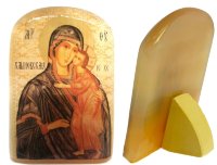 Икона из селенита "Пресвятая Богородица Хлыновская"