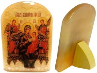 Икона из селенита "Б. М. Всецарица"