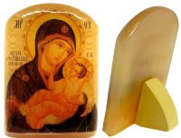 Икона из селенита "Муромская икона Божией матери"