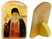   Именная икона из селенита "Святой Амфилохий Почаевский"
