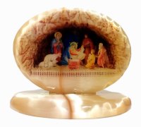  Святой Вертеп — Пещера Рождества из селенита 83*60 мм