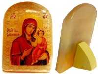 Икона из селенита "Б .М. Смоленская"