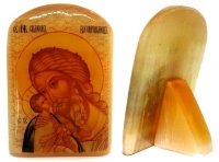 Именная икона из селенита "Св. Симеон Богоприимец (Семён)"