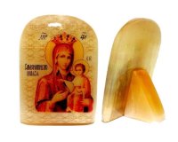 Малая икона из селенита 50*35 "Божией Матери Самонаписавшаяся"