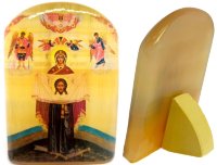 Икона из селенита "Божией Матери Порт-Артурская"