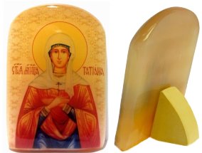 Именная икона из селенита "Святая Мученица Татьяна" 