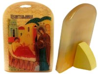 Икона из селенита "Божией Матери Целительница"