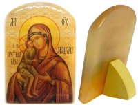 Икона из селенита "Божией Матери Елецкая"