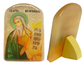  Икона из селенита "Пророк Иезекииль" 