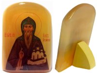 Именная икона из селенита "Олег Брянский"