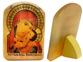 Икона из селенита "Божией Матери Касперовская" 