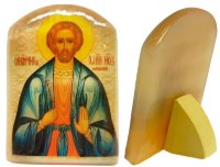 Именная икона из селенита "Великомученик Иоанн Сочавский"