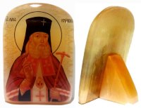 Именная икона из селенита "Святитель Лука Крымский"