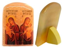 Икона из селенита "Быстрослышащая и Быстроотвечающая"
