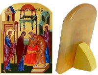 Икона из селенита "Сретение Господне"