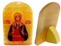 Именная икона из селенита "Святая Дария"